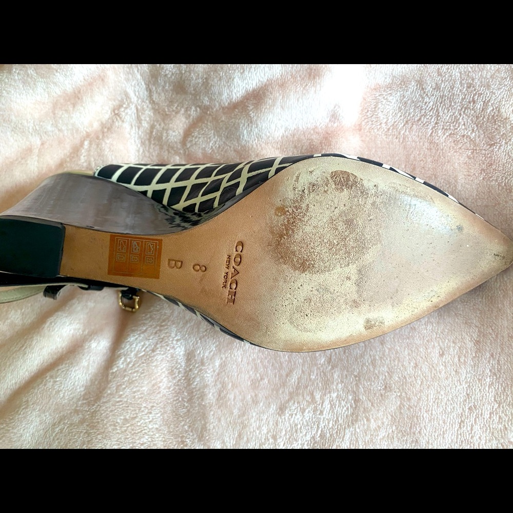 Coach Ollie leg checkered soft nappa. Womens size 8. - Picture 8 of 9